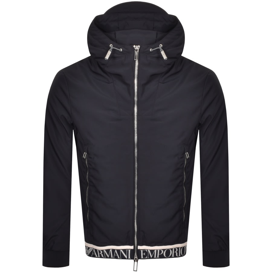 Product Image for Emporio Armani Full Zip Hooded Jacket Navy